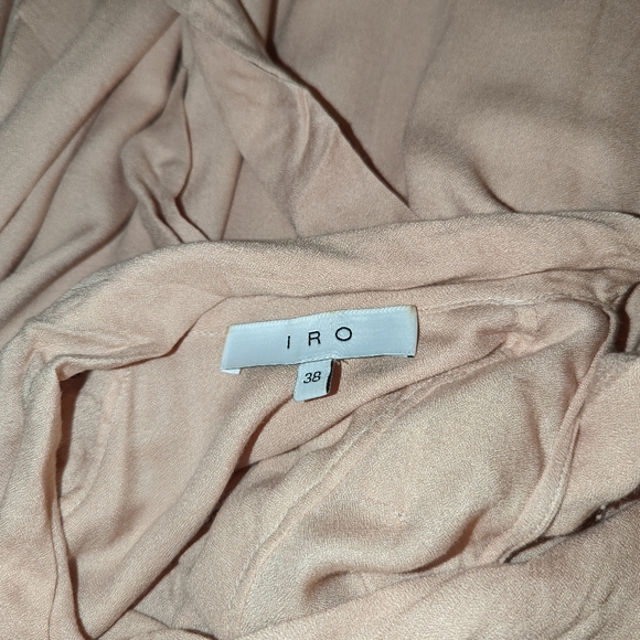 IRO Frejan Voile Ruffle Scarf Tie Neck Long Sleeve Layered Knit Blouse Top - Picture 16 of 16